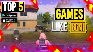 Top 5 Games Like PUBG amp BGMI For AndroidiOS in 2024 [upl. by Sackville776]