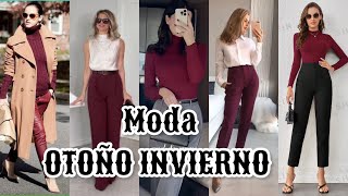 MODA EN ROPA PARA OTOÑO INVIERNO 20242025 OUTFITS EN TENDENCIA [upl. by Itirp]