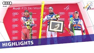 Highlights  Kriechmayr gets first World Cup win in SuperG at Beaver Creek  FIS Alpine [upl. by Fortunio100]