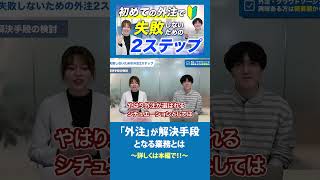 「外注」が解決手段になるタイミングとは？【続きは本編で！】 業務改善 アウトソーシング BPO 外注 [upl. by Hudson]