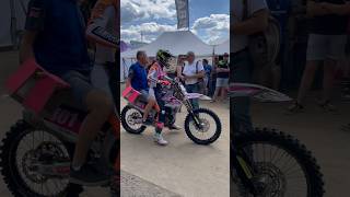 Queen of sand Lotte van Drunen raced the MX2 class at Lommel MXGP of Flanders 2024 yz250f mxgp mx [upl. by Rabbi72]