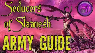 NKari and the Seducers of Slaanesh Army Guide  Total War Warhammer 3 [upl. by Scornik]