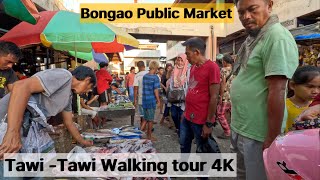 TawiTawi travel vlogs traveling from Sitangkai to Bongao walkingtour Public Market Bongao [upl. by Anyela]