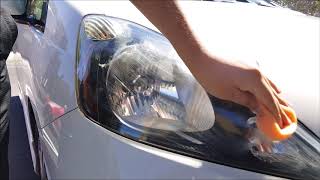 Honda Fit Headlight Restoration  Chemical Guys VSS [upl. by Anahsal]