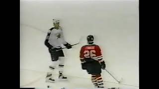 Chris Chelios vs Brent Gilchrist [upl. by Settera]