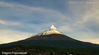 Volcan Popocatepetl San Pedro Benito Juarez Timelapse [upl. by Bulley]