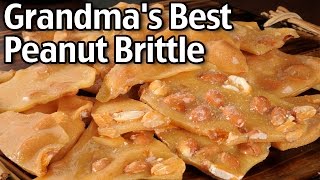 Grandmas Best Homemade Peanut Brittle [upl. by Elyc]