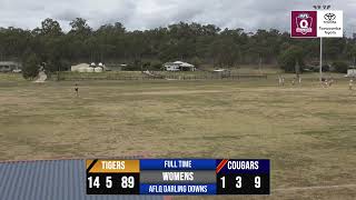 Rnd 15 Darling Downs AFLQ  Allied Cup Womens  Toowoomba Vs University [upl. by Anitak909]