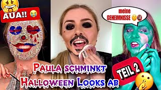 Paulas HALLOWEEN ABSCHMINKEN ➡️ Teil 2 😱💀  private Storytimes 🤫 [upl. by Ylreveb765]