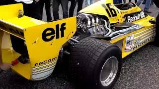 Renault F1 RS01 1977 V6 Turbocharged engine  Start up sound [upl. by Sucramed]