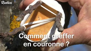 Comment greffer en couronne un arbre fruitier [upl. by Phillipp159]