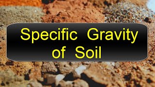 Specific Gravity of Soil [upl. by Akinhoj349]