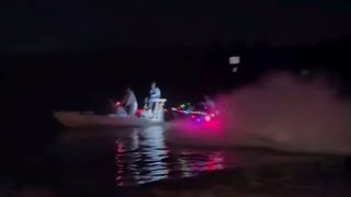 3 hospitalized after Christmas boat parade vessels collide in Merritt Island officials say [upl. by Nicholson221]