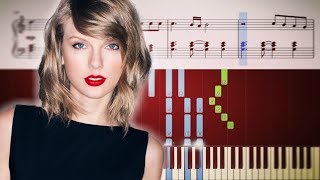 Taylor Swift  Wildest Dreams  Piano Tutorial [upl. by Enyamart]