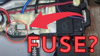 Brushless Dewalt hammer drill controller repair fuse soldering attempt [upl. by Wolfram]