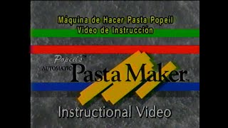 Popeil Automatic Pasta Maker Instructions amp Video Cookbook with Spanish Subtitles [upl. by Sherwin]