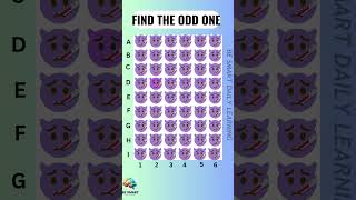 Find the odd one 😰 shorts findthedifference spotthedifference puzzle emojichallenge shortsgame [upl. by Alemrac]