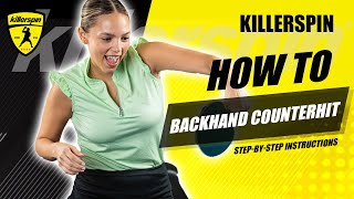 How to Backhand Counterhit  Killerspin Table Tennis [upl. by Rothstein]