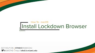 Install LockDown Browser for Apple Computers  Students DIY [upl. by Fish511]