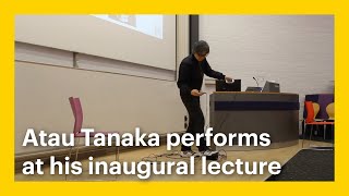 Atau Tanaka performs at his inaugural lecture [upl. by Sisenej586]