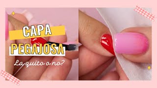 👀Por qué queda 😖PEGAJOSO😖 el Esmalte Semipermanente💅 Quitar o no la Capa de Inhibición del gelish [upl. by Imeaj]