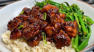 Easy Honey Garlic Chicken Bites  TERRIANN’S KITCHEN [upl. by Esenwahs]