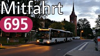 Mitfahrt  MercedesBenz Citaro O530 Facelift G  Linie 695  S Hauptbahnhof  AltGolm [upl. by Gass]