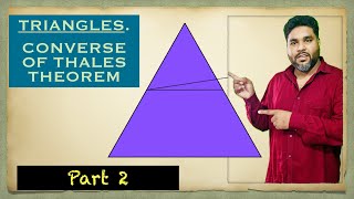 TRIANGLE converse of thales theorem l part 2 l maths class10 [upl. by Dihgirb]