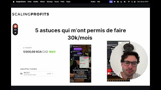 5 astuces qui ma permis de faire 30kmois SMMA et Coaching [upl. by Thin487]