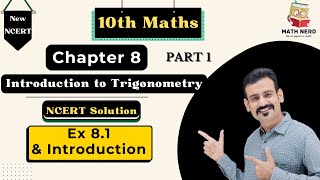 Ch 8 Introduction to Trigonometry  ncert solution  ex 81  Class 10  CBSE Maths  Introduction [upl. by Aleyak719]