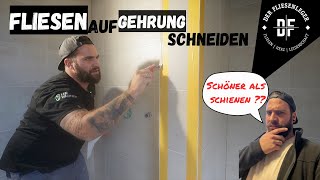 FLIESEN auf GEHRUNG schneiden [upl. by Dlorag]