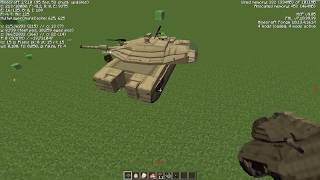 Minecraft MCheli mod 1710  Tanks in Maincraft part 1  Alexuha Minecraft [upl. by Nivled]