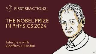 First Reactions  Geoffrey Hinton Nobel Prize in Physics 2024  Telephone interview [upl. by Ayokahs]