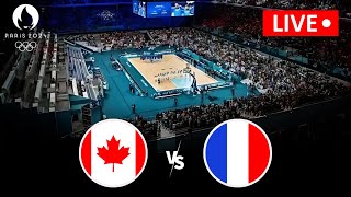 LIVE🔴 CANADA vs FRANCE  Basketball  Olympic Games Mens  QUARTERFINAL [upl. by Atyekram]