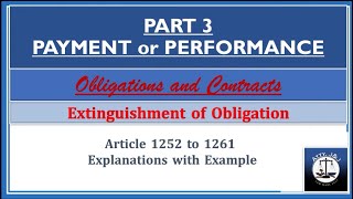 Special Forms of Payments Article 12521261Extinguishment of Obligations Obligations amp Contracts [upl. by Erdnad]