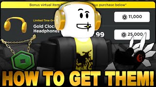 Roblox Made A BIG Mistake With The Gold Clockwork Headphones ROBLOX ACCESSORY NEWS [upl. by Leak270]