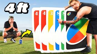 The Boys play UNO with the WORLDS LARGEST CARDS [upl. by Fiann]