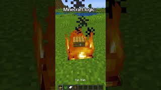 Minecraft logic💀  minecraft minecraftmemes minecraftlogic shorts [upl. by Eardnaed485]