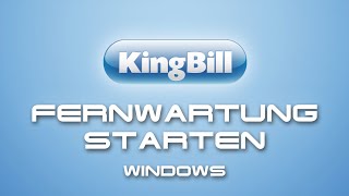 Fernwartung unter Windows starten  KingBill [upl. by Adelheid]