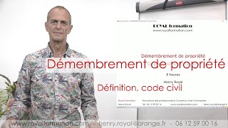 Démembrement de propriété  définition code civil [upl. by Lleze797]