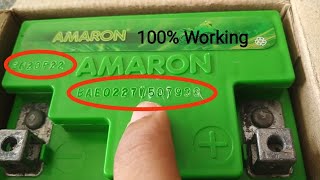 Easily identify the manufacturing date of Amaron battery using the serial number100 correct✅ [upl. by Junie243]