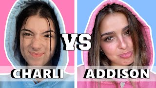 Charli Damelio VS Addison Rae New TikTok Battle  2020 [upl. by Ahsirtak]