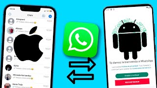 Cómo pasar WhatsApp de Android a iPhone y de iPhone a Android [upl. by Ahsem]