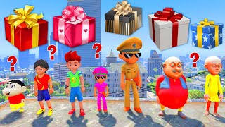 GTA V Little Singham 😎 Opening Gift 🎁Container With Colorful Granny 😳Motu😍 Shinchan Kicko [upl. by Berenice]