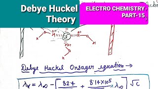 DEBYE HUCKEL THEORY QUALITATIVE APPROACH डिबाई हकल सिद्धांत [upl. by Tihw]