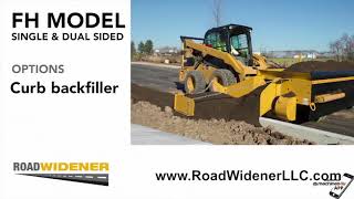 Road Widener FHR Curb  Channel Machine Road Maintenance [upl. by Ruperta]