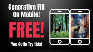 How To Use Photoshop Generative Fill For FREE On Your Mobile Device iPhone iPad amp Android [upl. by Aihsiym]