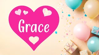 Happy Birthday Grace Song  Birthday Song for Grace  Birthday Song for Girls mrshappybirthday [upl. by Tiffy]