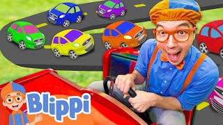 Blippis Vroom Vroom Vehicle Adventure  BRAND NEW Blippi  Educational Videos for Kids [upl. by Merfe]