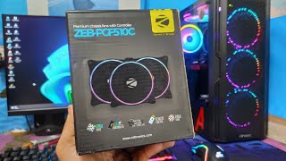 ZEBRONICS ZEB PGF510C ARGB Fans Unboxing argb amd gtx1650 3200g [upl. by Sregor]